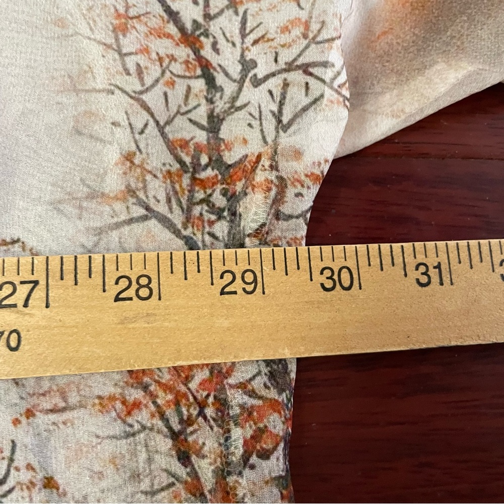 CCC Sheer Open Kimono Cardigan Asian Art To Wear Nature One Size READ B32 - Picture 11 of 14